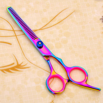7'' Pet Hair Scissors Set Dog Grooming Cutting Thinning Curved Shears Tools