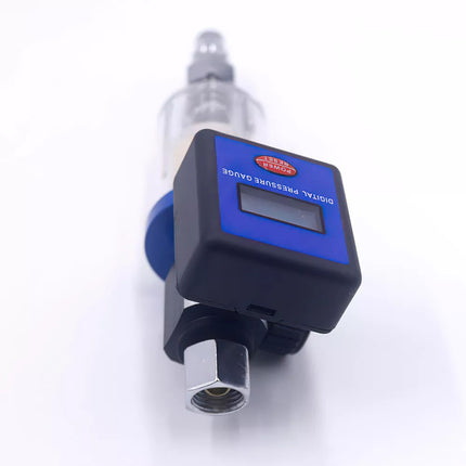 Spray Gun Digital Paint Air Pressure Regulator Gauge Water Trap Filter Tool