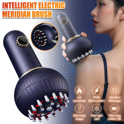 Electric Lymphatic Drainage Machine Meridian Body Massage Brush Microcurrent