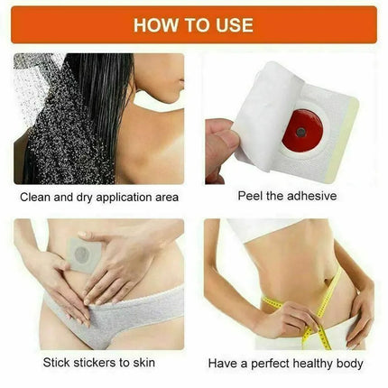 50Pcs Slimming Patch Perfect Detox Navel FatBurner Sticker Belly Waist Plaster