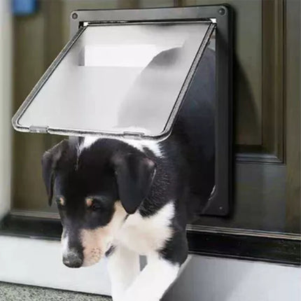 Extra Large Size 2 Way Lockable Pet Dog Cat Safe Security Brushy Flap Door