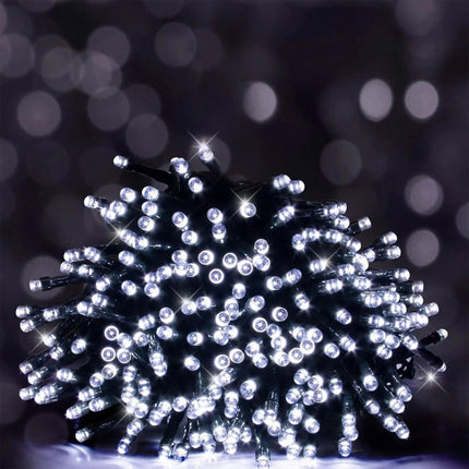 Solar Christmas String Lights Outdoor Waterproof LED Garden White 8 Modes