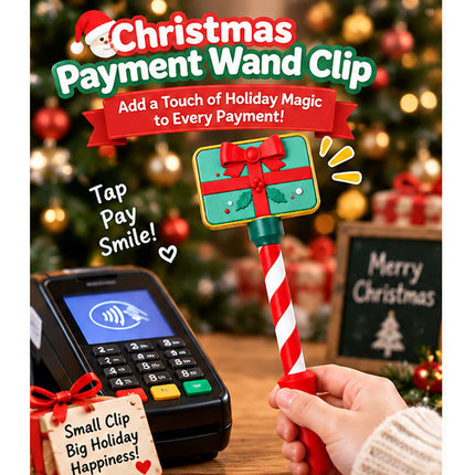 3D Present  Printed Wand Tap to Pay Christmas Magic Wand Contactless Payment Card Holder