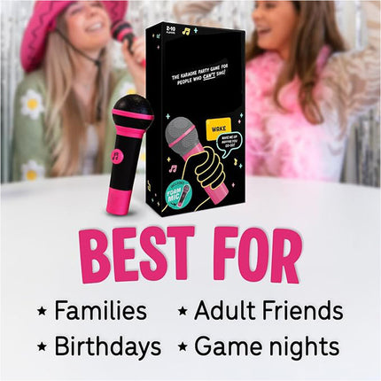 Grab The Mic Karaoke Lyric Card Game for Parties and Social Gatherings