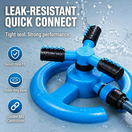 360 Degree Rotating Garden Sprinkler Lawn Sprayer Automatic Watering Irrigation System