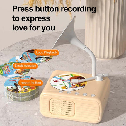 Gramophone With 96 Cards, Phonograph Story Music Player Gift