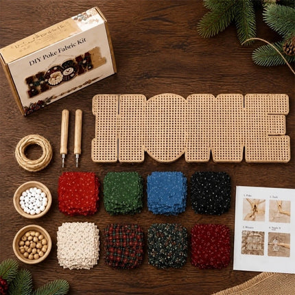 3D Fabric Punch Needle Kit No-Sew Craft DIY Craft Kit Home Wall Decoration