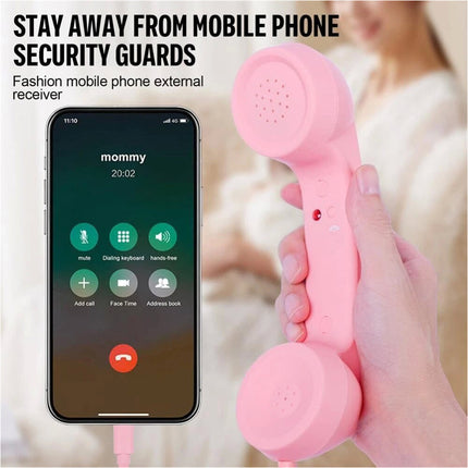 1Pcs Type C Retro Telephone Handset Phone Receiver for Type C Smartphones
