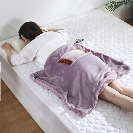 USB Electric Heated Warming Shawl Lap Blanket Heated Throw Heating Neck Mat