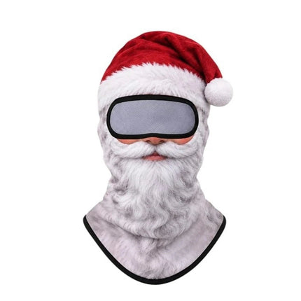 Christmas Ski Mask Funny Realistic Face Balaclavas 3D Printed Full Face Winter