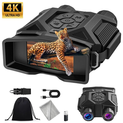 8X Zoom Digital Binoculars 4K Infrared Video Recording Night Vision Goggles AUU