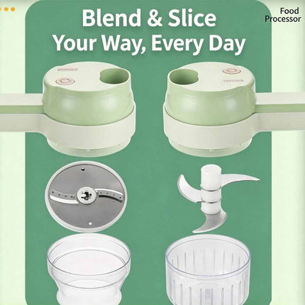 5 in 1 Mini Handheld Electric Vegetable Cutter Wireless Food Chopper Grinder