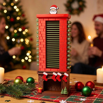 1pc 24 Day Xmas Countdown Santa Chimney Countdown Calendar Christmas AU