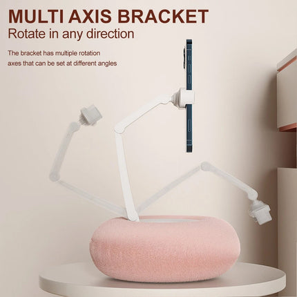 Fuzzy Bowl Phone Holder, Tablet Pillow Stand, Adjustable Phone Holder for Beds