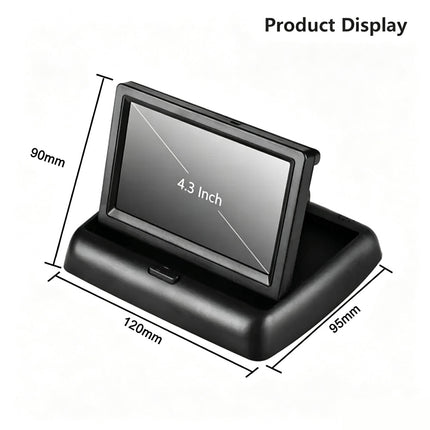 4.3 inch Foldable Car Rear View Display Screen & Camera Set