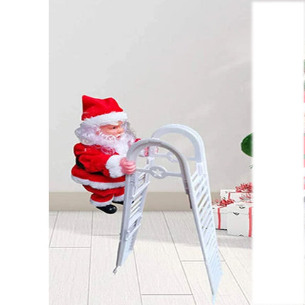 Musical Dancing Santa Claus Toy Christmas Decor Climbing