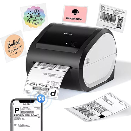 Bluetooth Label Printer Maker 4X6 Thermal Shipping Address Barcode 150mm*100mm