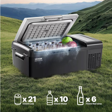 Car Fridge 15L Car Refrigerator Freezer Compressor Single Zone Car Cooler