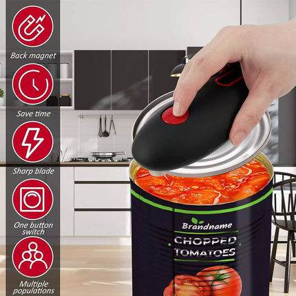 One Touch Automatic Can Opener Electric Jar Lid Opener Home upgraded version
