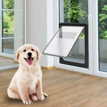 Extra Large Size 2 Way Lockable Pet Dog Cat Safe Security Brushy Flap Door
