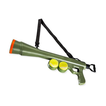 Dog Tennis Ball Gun Launcher Pet Play Outdoor Toy Fetch Throw Interactive Toy