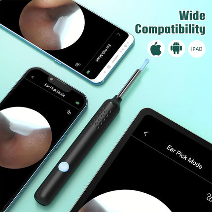 Wireless Visual Ear Wax Remover Endoscope Camera Spoon Pick Otoscope Cleaner