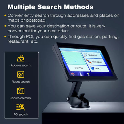 9" Touchscreen GPS Navigation Truck Navigator with Free Australia Map