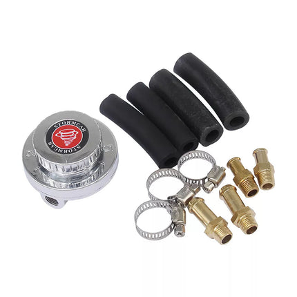 Universal Metal Adjustable Fuel Pressure Regulator Kit Carburetor 150LPH 1-5 psi