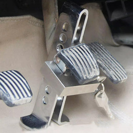 Car Anti Theft Brake Clutch Pedal Lock Adjustable Security Device with  8 Holes