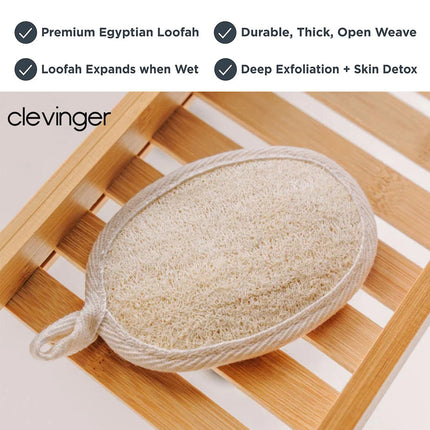 6PK Exfoliating Loofah Pad Sponge Body Skin Bath Shower Brush Luffa Scrubber