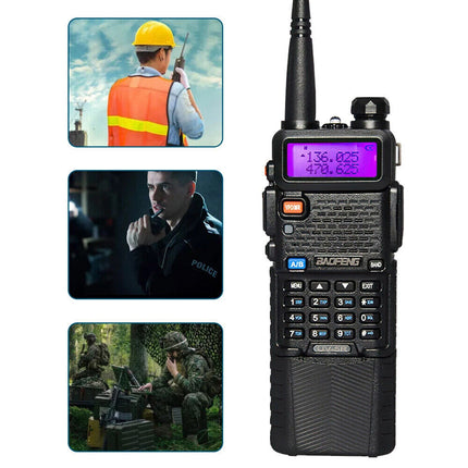 1 Set Walkie Talkie Band Handheld Earphones Two Way Radio 400-470MHz 3800MAH