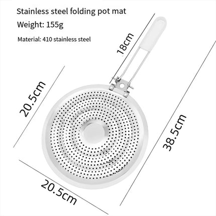 Kitchen Stovetop Simmer Ring Heat Diffuser Reducer Flame Guard Stainless Steel
