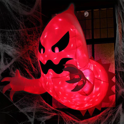 LED Light Halloween Inflatables Blow Up Ghost with Indoor/Outdoor Yard Decor