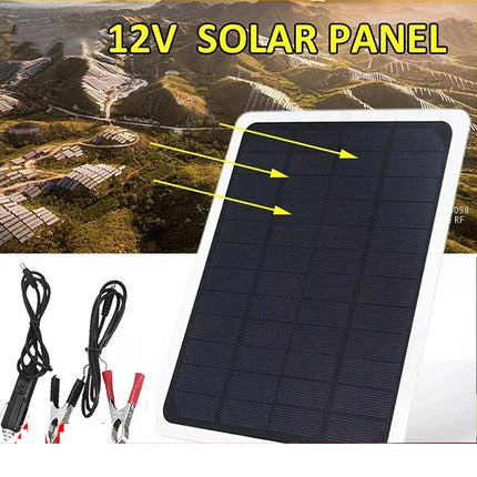 12V 60W Solar Panel Trickle Car Battery Charger Power Portable Waterproof Boat