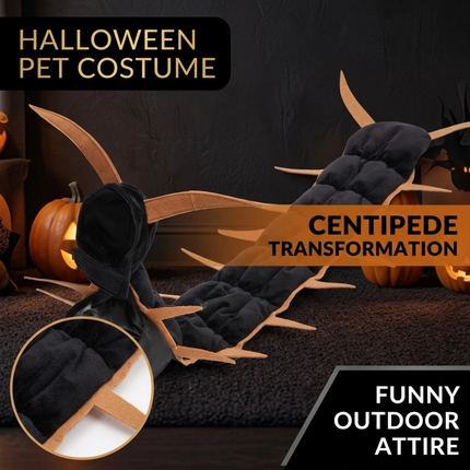 Halloween Pet Centipede Costume Funny Cat Dog Apparel Party Cosplay Outfit