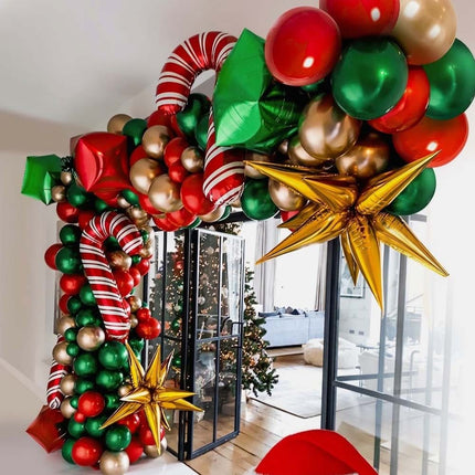 Christmas Balloon Garland Arch Kit Gift Box Balloons Foil Mylar Party Decor