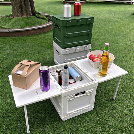 Collapsible Picnic Table Storage Box Portable Outdoor Camping BBQ