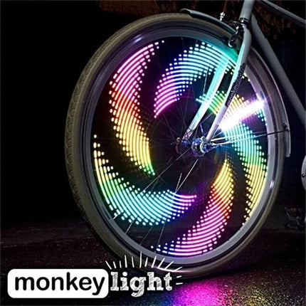 3D Bicycle Spokes LED Light Colorful Wheel Multi-color 16 LED Bike Spokes Lamp