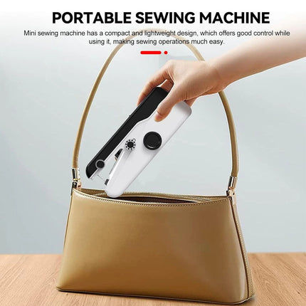 Portable Mini Handheld Cordless Sewing Machine Hand Held Thread Stitch Clothes