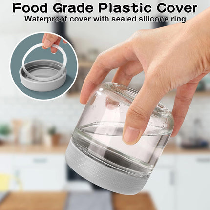 Glass Jars Set With Leakproof Screw Lids 300ml 480ml For Kitchen Storage Salad