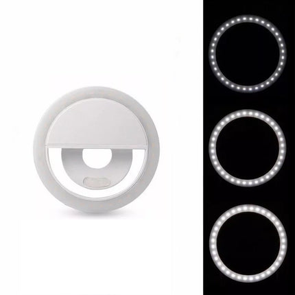 Clip on Selfie LED Flash Fill Light Camera Portable Rechargeable Ring