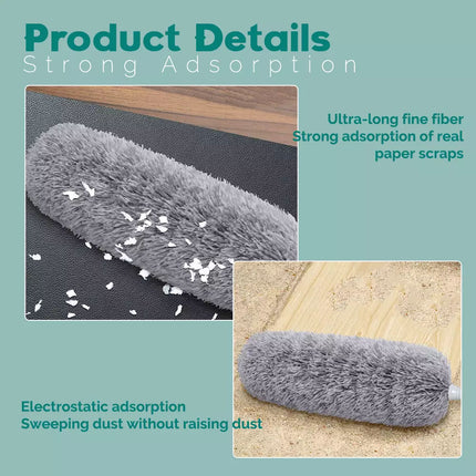 Feather Extendable Telescopic Brush Long Handle Magic Static Microfiber