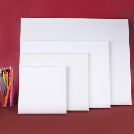 5x Artist Blank Stretched Canvas Canvases Art Large White Range Oil Acrylic Wood 40*50CM