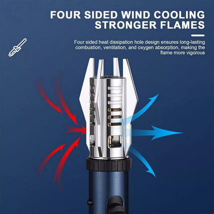 Lightsaber Jet Torch Lighter Butane Torch Lighter Refillable Windproof Lighter K39 Business Black