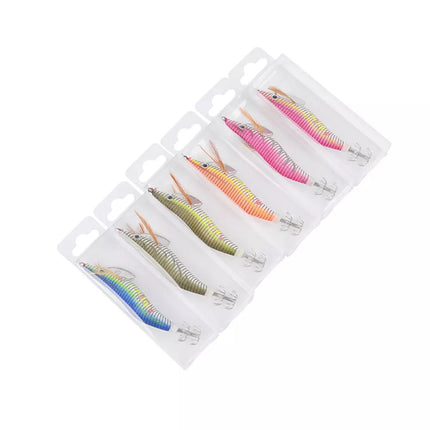 6 Squid Jigs  Lure 3.0 Egi Glow Tall  Tackle Calamari Squid Jig Fishing Lures