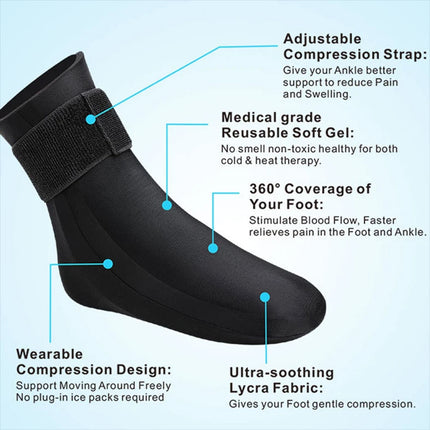 Reusable Hot Cold Therapy Socks Relief Pain  (a pair of socks)