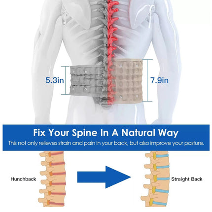 Decompression Lumbar Support Belt Waist Air Traction Brace Spinal Back Relief
