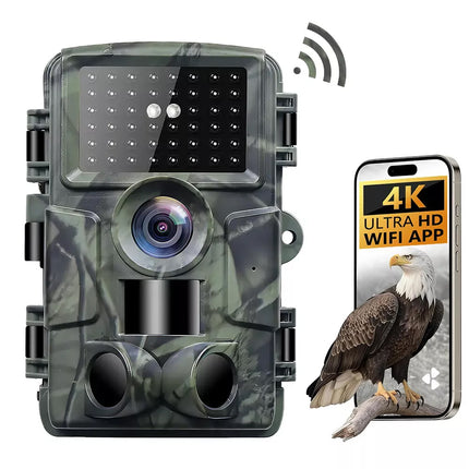 1080P Wireless WIFI Hunting Trail Camera 4K 60MP Motion Activated Camera IP66