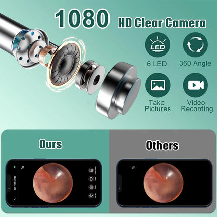 Wireless Visual Ear Wax Remover Endoscope Camera Spoon Pick Otoscope Cleaner