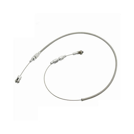 24" Universal Accelerator Throttle Cable Braided Stainless Steel For Ford Chevys